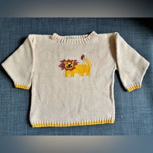 Vintage Lion Knit Sweater